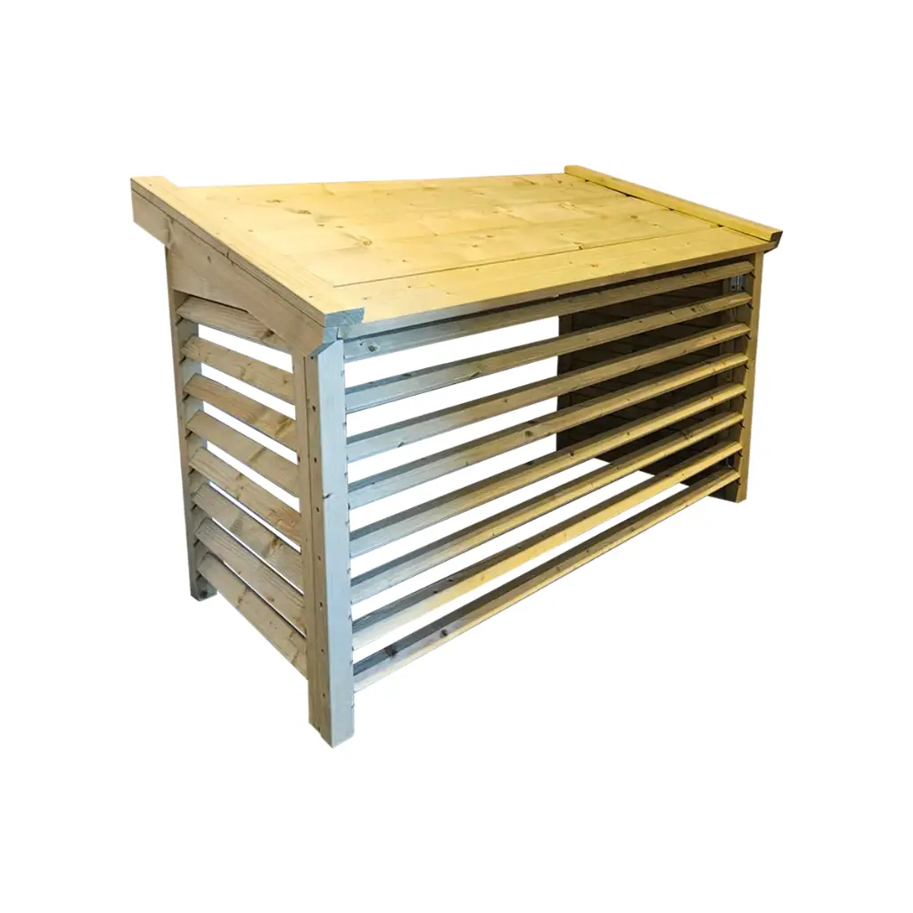 Puidust varjestuskast õhksoojuspumbale, 1169x800x561 mm (LxKxS)